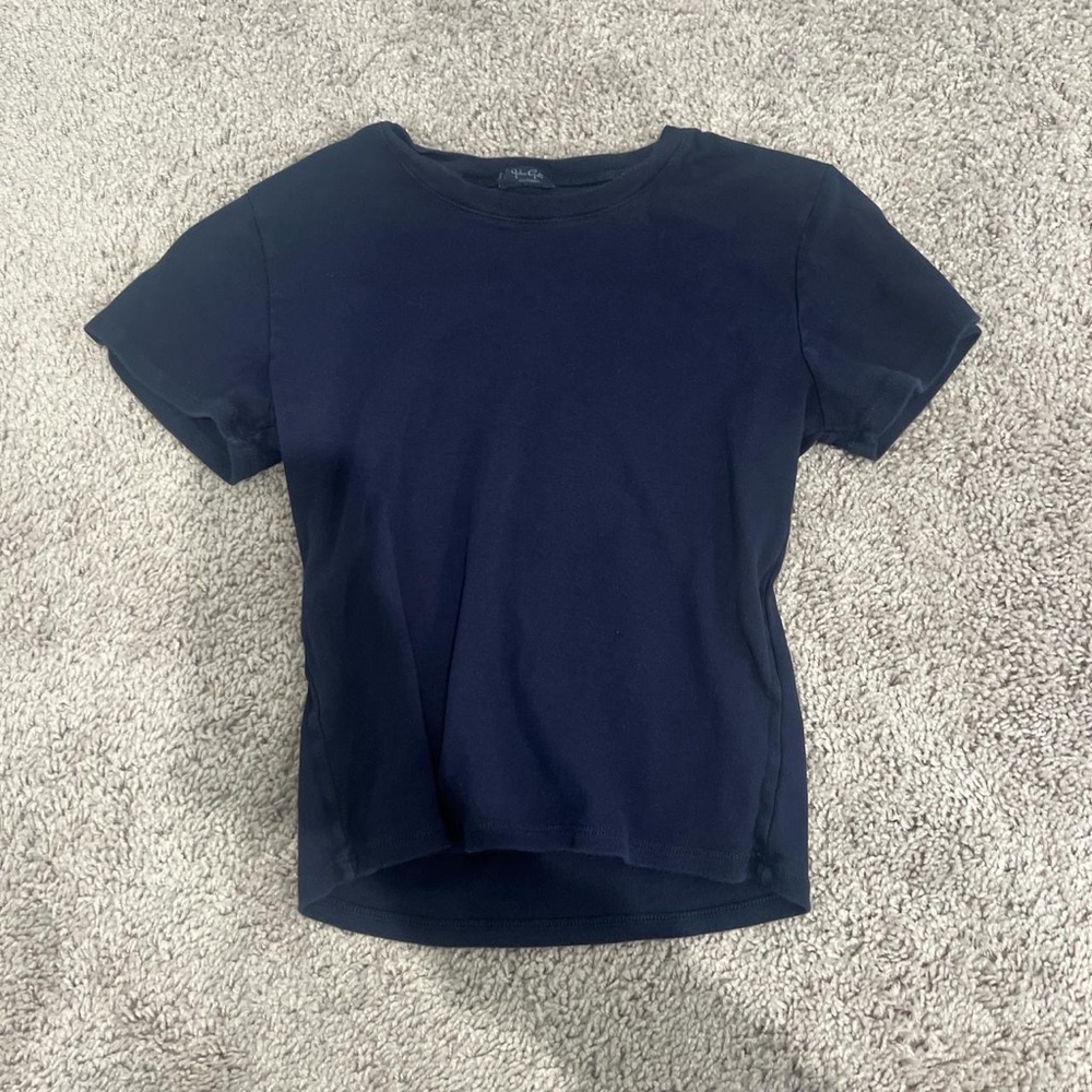 Brandy Melville Navy Short Sleeve Tee